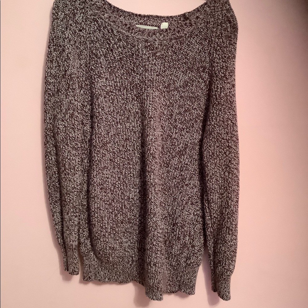 Pink Sweater Slit Back